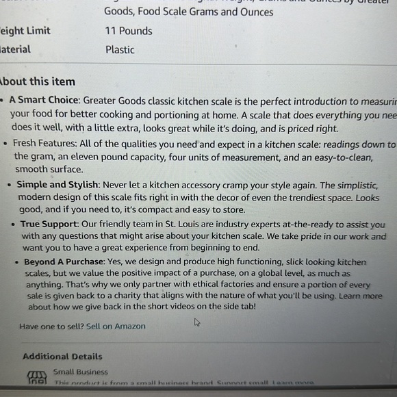 Food scale - Picture 3 of 4